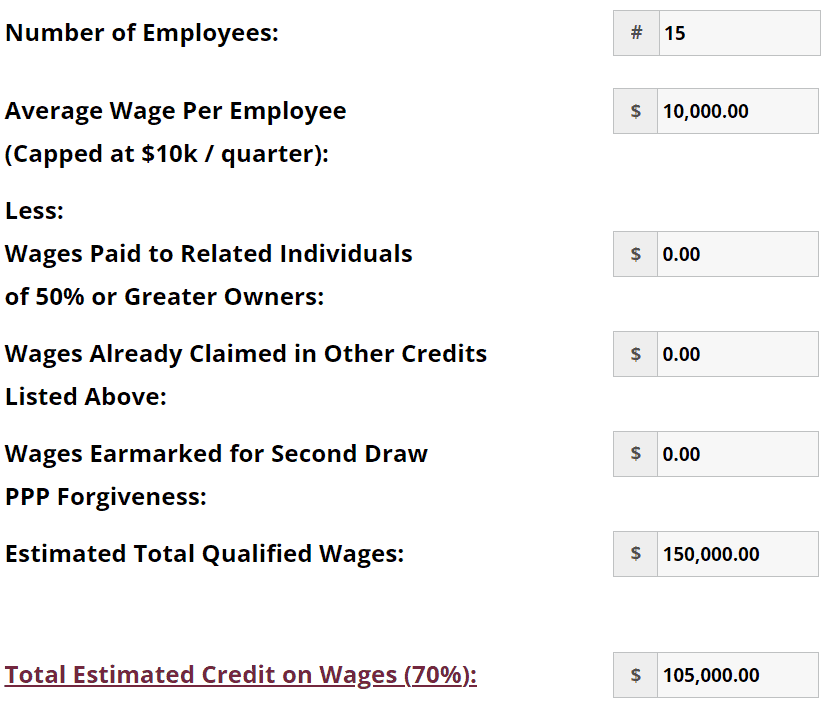 KBKG ERC Calculator