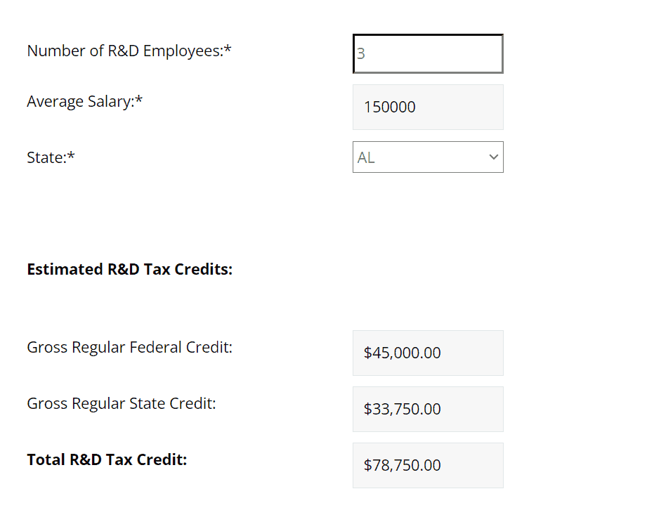 kbkg r&d tax credit calculator